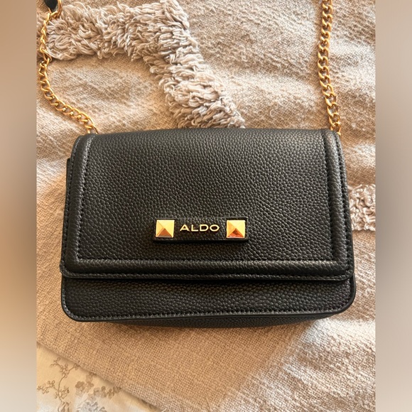 ALDO BLACK CROSSBODY HANDBAG - Picture 2 of 6